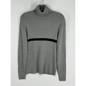 Vintage‎ Polo Jeans Co Ralph Lauren Ribbed Knit Turtleneck Flag Patch Logo Men L